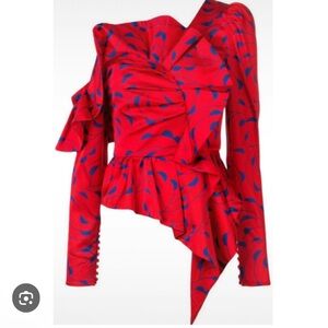 SELF PORTRAIT OFF THE SHOULDER STATEMENT BLOUSE | Size 6 US 10 Uk